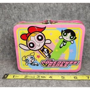 SEALED Powerpuff Girls Mini Tin with Handle 2000 by RIX 4 x 5.5 Inches
